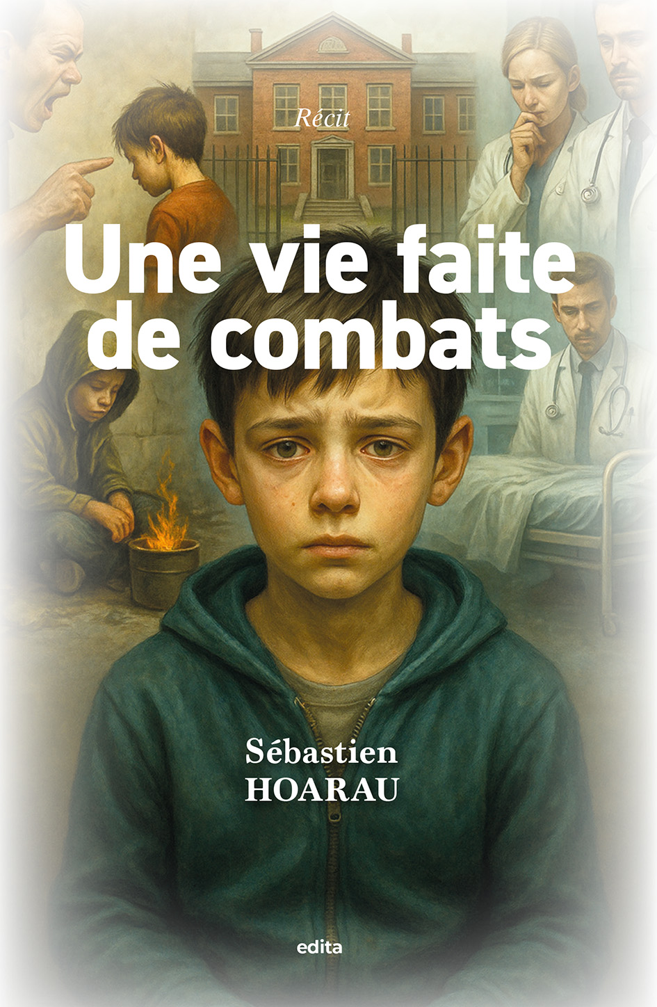 Un enfant très triste regarde le lecteur
